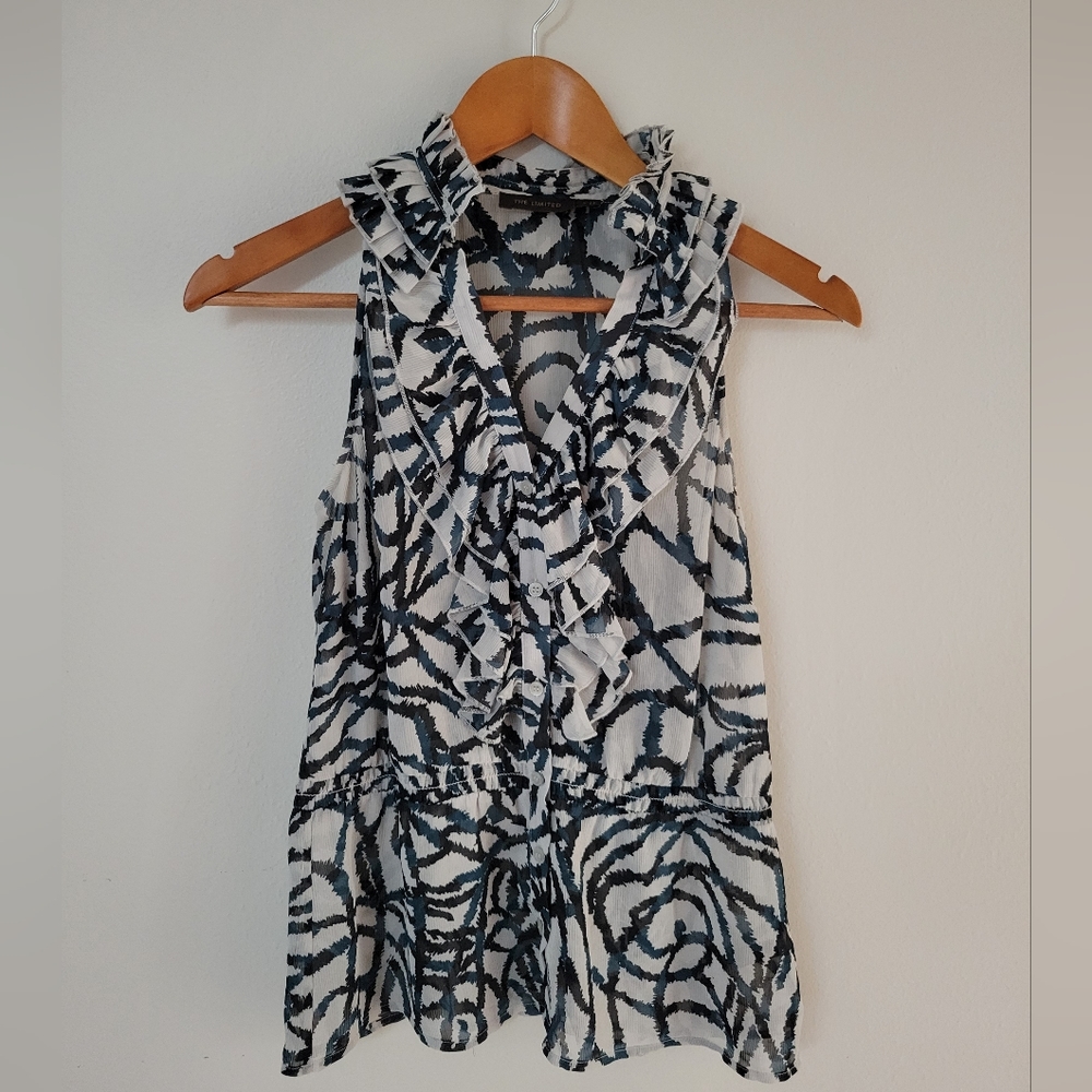 The Limited sheer sleeveless blouse